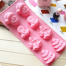 Hongkong trading company buys Christmas silicone ice tray,Hanchuan supply