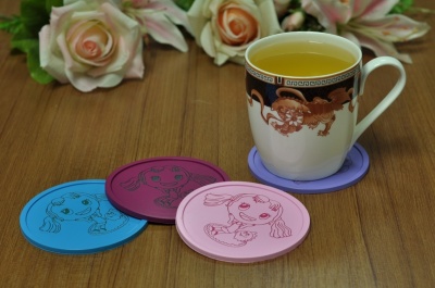 What is the creative usage of Hanchuan industrial solution of silicone coaster
