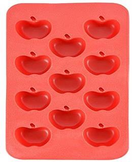 Apple shaped silicone ice tray_ Red silicone novelty gift for you from hanchuan industrial!