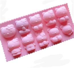 Hello kitty silicone ice mould simple operation and easy to clean Hello kitty silicone ice mould simple operation and easy to clean