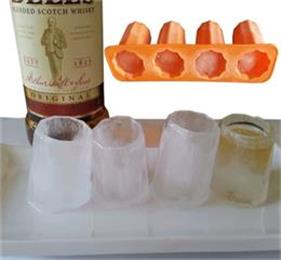 Creative DIY ice making, hanchuan silicone ice cube making mould could make eaten ice shot glass!