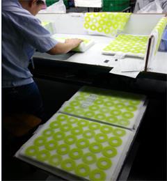 Hanchuan design silicone table mat, 5 color printing, 100% of the FDA standard!
