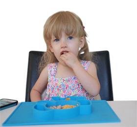 Baby's choice of silicone baby placemat, a safe baby plate for your toddler.