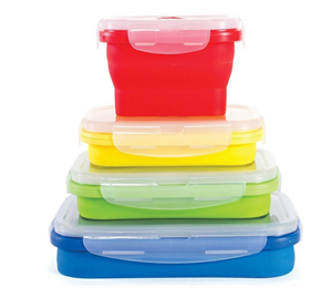 Why should you use set of 4 small and large collapsible silicone lunch box?