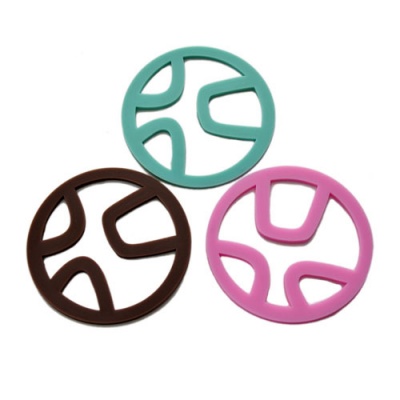durable silicone colorful cup mat