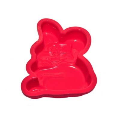 FDA/LFGB Silicone bakeware with rabbit shape