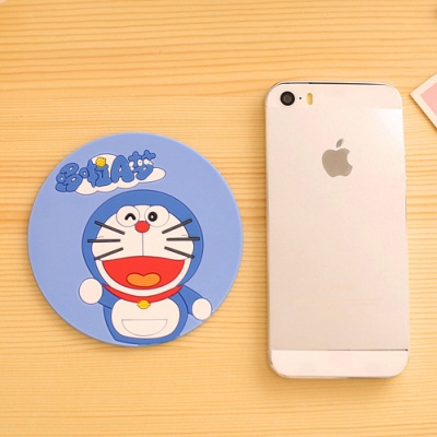 Creative cartoon silicone fashion circular coaster