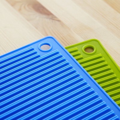 Square horizontal stripes silicone mat