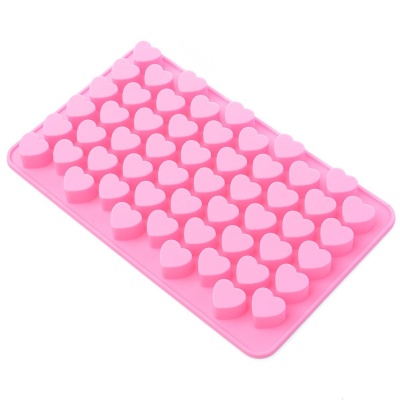 Global mini heart shape silicone chocolate mould random color