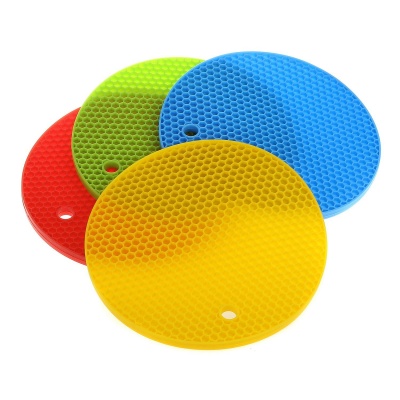 hot sales round silicone pot mat