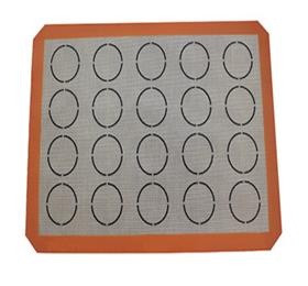 non-stick food grade silicone macaron baking mat with fiberglass