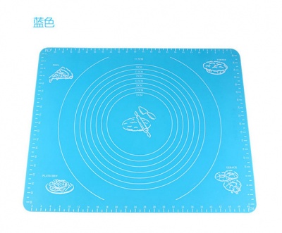 silicone rolling pad mat with a scale