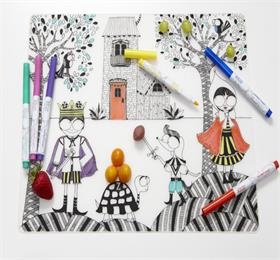 kids eraze wipeable drawing placemat silicone