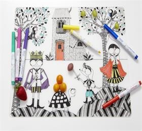 kids eraze wipeable drawing placemat silicone