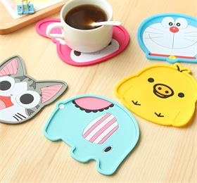 cartoon silicone tea coaster