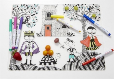 kids silicone coloring placemat