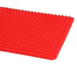 printed silicone baking mat red pyramid bakeware pan