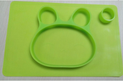 heat-resistant food fruit silicone plate for kids BPA free