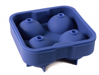 new 4 cavity silicone ice ball mold