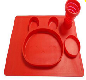 food grade silicone placemat feeding plate