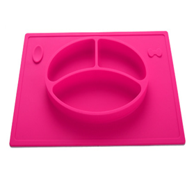 kids silicone placemat plate toddlers feeding infants