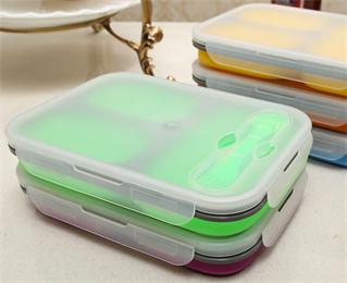 FDA & LFGB silicone lunch box for kids 