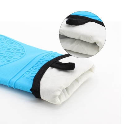 heat resist bbq grilling silicone gloves