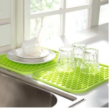 heat resistant silicone holder dish drying mats