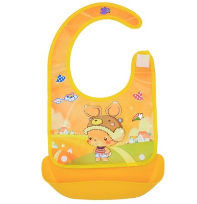 BPA free waterproof silicone baby bib