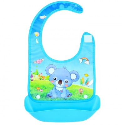 Waterproof Baby Soft Silicone Bibs Feeding bib for kids