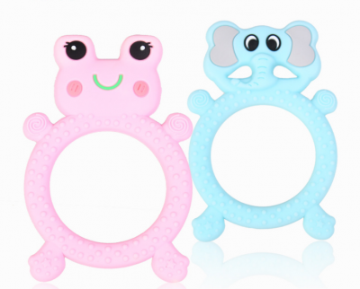soft silicone animal shape teether chewable teething toy