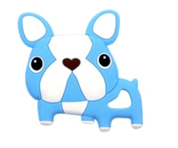 kids gift animal teethers pendants baby silicone dog teething toys