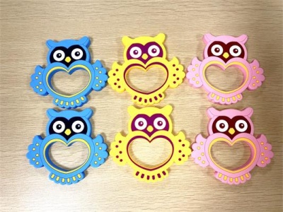 fda grade owl silicone baby teether