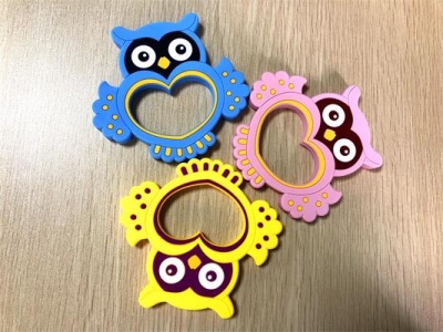 bpa free baby owl silicone teether