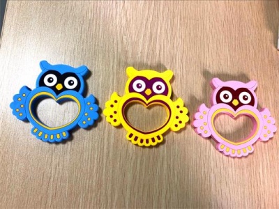 nice design owl baby silicone toys teether