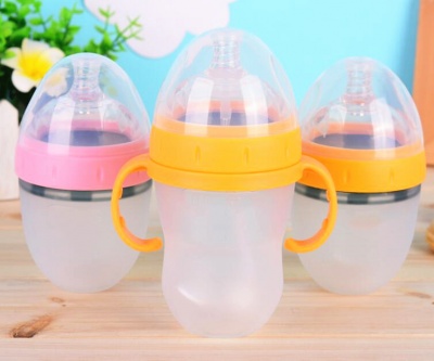popular silicone feeding water cup food grade silicone baby bottle
