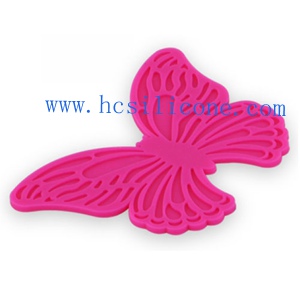 silica gel cup mat butterfly