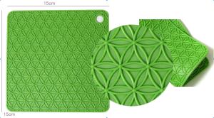 Square silicone rubber heat resistant pad