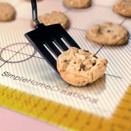 nonstick silicone & fiberglass baking mat half pan 