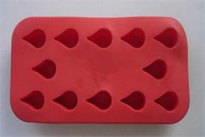 Silicone water drops ice tray