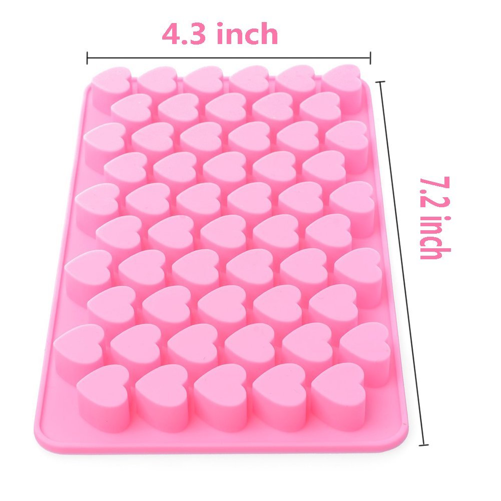 Global mini heart shape silicone chocolate mould random color