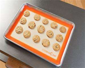 twill silicone baking mat with fiberglass