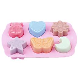 Multi-functional new moon shaped silicone ice cube tray 
