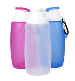 silicone foldable water bottle for kids