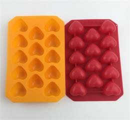 OEM silicone heart shaped ice tray