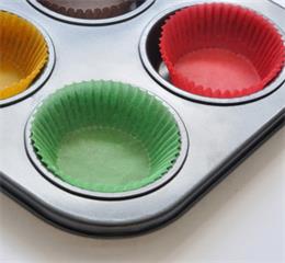 silicone colorful cup cake mold