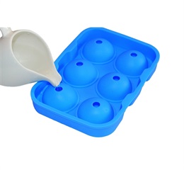 six holes silicone ice hockey ball