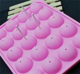 20 holes silicone lollipop chocolate mold