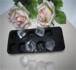 10 holes apple silicone ice cube tray