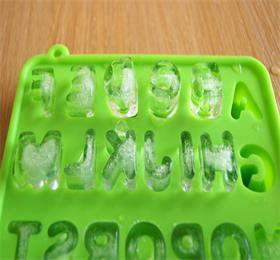 letters silicone ice cube tray